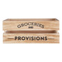 Natural Wood Groceries and Provisions Crate