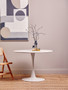Laila White Small Round Dining Table