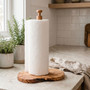 Kora Olive Wood Kitchen Roll Holder