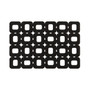 Black Felt Block Design Placemats