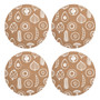 Besa Set Of Four Cork Round Placemats