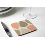 Orange Leaf Coasters - Set of 4