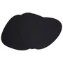 Pebble 4pc Black Leather Placemats