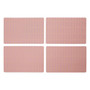 Frosted Deco Set of 4 Pink Placemats