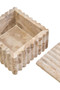 Santino Square Chocolate Marble Box