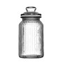Ribbed Glass Storage Jar -1300ml Ribbed Glass Storage Jar -1300ml