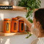 Luca Orange Set of Three Glass Storage Jars 1000ml