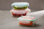 Freska Set Of 3 Rectangular Glass Containers Freska Set Of 3 Rectangular Glass Containers