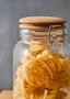 Luca Square 2150ml Glass Jar With Wooden Lid.