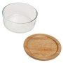 Freska 850ml Glass Container With Acacia Lid