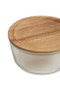 Freska 1650ml Glass Container With Acacia Lid