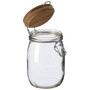 Appert Medium Storage Jar with Pine Wood Lid