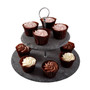 Slate 2 Tier Round Cake Stand