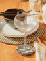 Pandanus Black And Natural Charger Plate