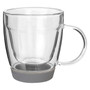 Amari Double Wall Glass Mug with Silicone Base 350ml