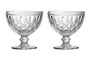 Fleur Set Of Two Clear Glass Sundae Dishes