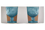 Fleur Set Of Two Blue Glass Sundae Dishes