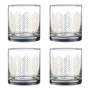Set Of Four Jazz Tumbler Glasses