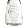 Clear Glass Embossed Farm Fresh Design Carafe
