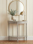 Heritage Grey Putty Pine Wood Console Table
