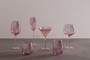 Frosted Deco Set Of 4 Champagne Glasses