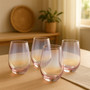 Frosted Deco Set Of 4 Hi Ball Glasses