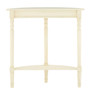 Heritage Antique White Rounded Console Table