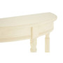 Heritage Antique White Rounded Console Table