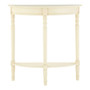 Heritage Antique White Rounded Console Table