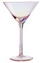 Frosted Deco Set of 2 Martini Glasses