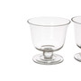 Set of 4 Clear Glass Dessert Dishes