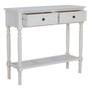 Heritage Antique White 2 Drawer Console Table