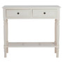 Heritage Antique White 2 Drawer Console Table