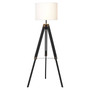 Malvern Tripod Floor Lamp with Black Base