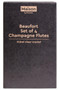 Beaufort Set of 4 Crystal Champagne Flutes