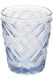Fleur Set Of Four Embossed Blue Tumblers