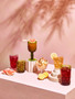 Fleur Set Of Four Clear Glass Tumblers