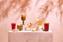 Fleur Set Of Four Clear Glass Tumblers