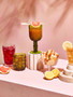 Fleur Set Of Four Clear Glass Tumblers