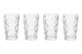 Fleur Set Of Four Clear Highball Glasses