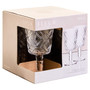 Fleur Set Of Four Clear Wine Glasses