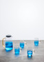 Noa Glass Ombre Blue Pitcher and Cup Set