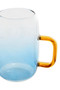 Noa Glass Ombre Blue Pitcher and Cup Set
