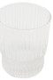 Juno Ribbed Glass And Jug Three Piece Set