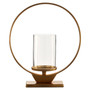 Cirqua Medium Gold Finish Candle Holder