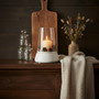 Sena Hurricane Candle Holder with Marble Base