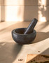 Norse Speckled Charcoal Granite Tall Mortar and Pestle
