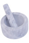 Salerno Grey Marble Mortar And Pestle