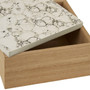 Mimo White Marble Effect Trinket Box