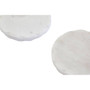 Set of Four White Marble Rough Edge Coasters